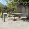 Image de vidaXL Table de Jardin Blanc 190 x 90 x 75 cm polyrotin