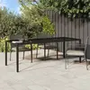 Image de vidaXL Table de Jardin Marron polyrotin