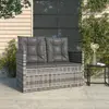 Image de vidaXL Banc de jardin avec coussins gris 105 cm