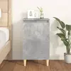 Image de vidaXL Table de chevet - Gris béton