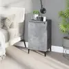 Image de vidaXL Table de chevet - 40 x 35 x 70 cm - Gris béton