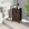 Image de vidaXL table de chevet chêne fumé