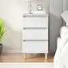 Image de Table de chevet VidaXL blanc - 40x35x70 cm