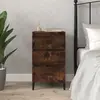 Image de vidaXL Table de chevet - Chêne fumé