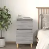 Image de vidaXL Table de chevet - Sonoma gris 40x35x70 cm