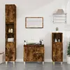 Image de vidaXL Armoire bain 190 cm - Chêne fumé