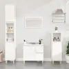 Image de VidaXL Armoire salle de bain bois blanc