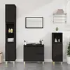 Image de vidaXL Armoire de salle de bain - Noir