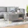 Image de vidaXL Table Basse Gris Béton 80x80x36,5 cm