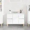 Image de Vidaxl Meuble d'évier - 80x33x60 cm - Blanc
