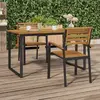 Image de vidaXL Chaises empilables lot de 2
