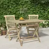 Image de vidaXL Table de jardin pliante 120x70x75 cm - Gris