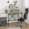 Image de vidaXL Bureau chêne sonoma 100x50x90 cm bois d'ingénierie et fer