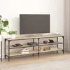 Image de vidaXL Meuble TV chêne sonoma 160x30x50 cm bois d'ingénierie