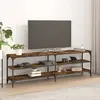 Image de Meuble TV vidaXL - Chêne fumé industriel