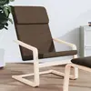 Image de vidaXL Chaise de relaxation Marron foncé