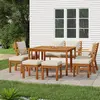 Image de vidaXL Ensemble à manger 9 pcs - Bois d'acacia