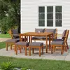 Image de vidaXL Ensemble à manger jardin 9 pcs bois