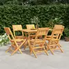 Image de vidaXL Ensemble à manger de jardin 7 pièces - Bois de teck