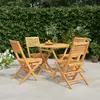 Image de VIDAXL Ensemble à manger de jardin 5 pcs Teck