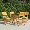 Image de vidaXL Chaises de jardin pliantes