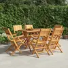 Image de vidaXL Chaises de jardin pliantes lot de 6