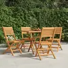 Image de vidaXL Chaises de jardin pliantes, lot de 4