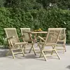 Image de vidaXL Chaises pliantes de jardin - Lot de 4 - Bois de teck gris