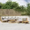 Image de vidaXL Salon de jardin - 12 pcs - Bambou