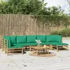 Image de vidaXL 8 pcs Bambou Vert