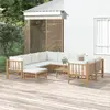 Image de vidaXL Salon de jardin 10 pcs avec coussins