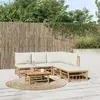 Image de vidaXL Salon de jardin 6 pcs bambou