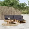 Image de vidaXL Salon de jardin 6 pcs - Bambou