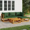 Image de vidaXL Salon de jardin 5 pcs bois acacia