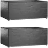 Image de vidaXL Housses de meubles 2 pcs noir