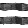 Image de vidaXL Housses de salon de jardin 2 pcs - Noir