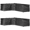 Image de vidaXL Housses salon jardin 2 pcs - Noir