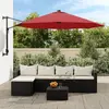 Image de vidaXL Parasol mural 290 cm Rouge