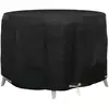 Image de vidaXL Housse pour meubles de jardin Ø125x75 cm - Noir