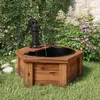 Image de vidaXL Fontaine à eau avec pompe 57x57x53 cm Bois de sapin massif