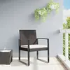 Image de vidaXL Chaises à manger de jardin - Marron - Rotin PP