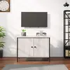 Image de VidaXL Meuble TV avec Portes - Sonoma Gris