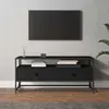 Image de vidaXL Meuble TV noir 100 cm