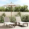 Image de vidaXL Parasol de jardin avec mât en bois - Sable