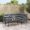 Image de vidaXL Salon de jardin 2 pcs Acier anthracite