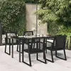 Image de VIDAxL Ensemble à Manger de Jardin - Noir