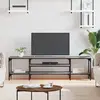 Image de vidaXL Meuble TV Sonoma Gris 161x35x45 cm