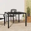 Image de vidaXL Table de jardin anthracite 100x100x72 cm
