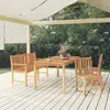 Image de Ensemble à manger de jardin vidaXL 4 pcs - Bois de teck massif