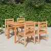 Image de vidaXL Ensemble à manger de jardin 5 pièces - Bois de teck
